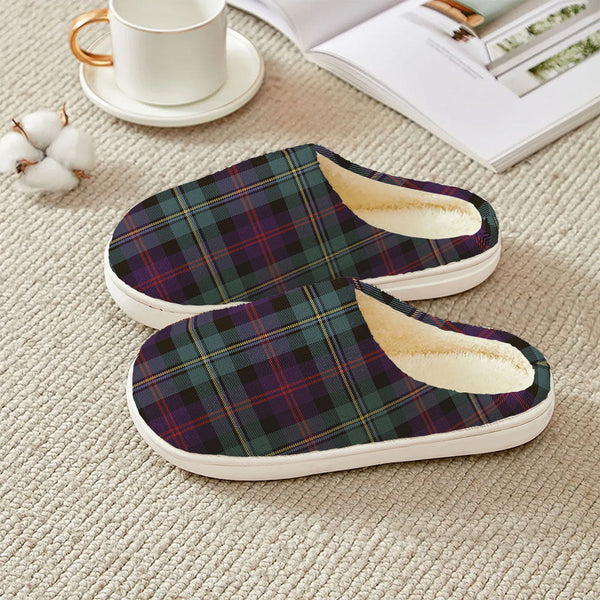 Malcolm Weathered Clan Badge Tartan Plush Slipper