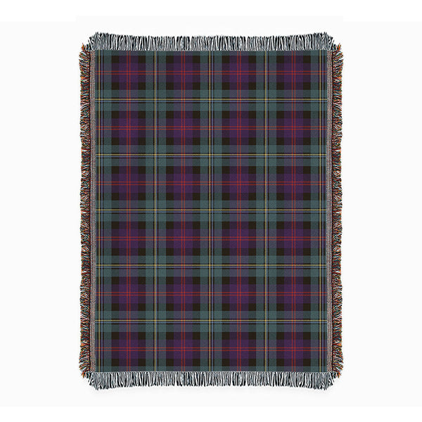 Malcolm Weathered Clan Badge Tartan Woven Blanket