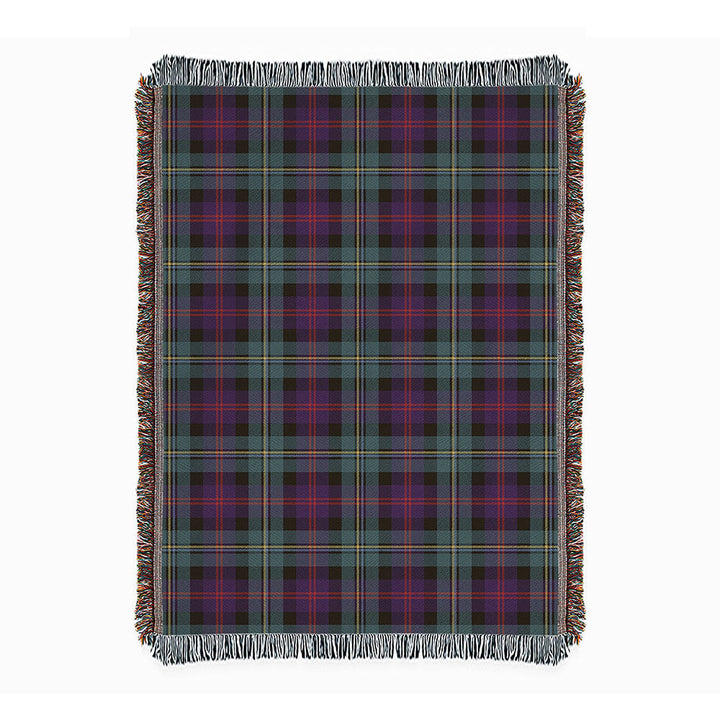 Malcolm Weathered Clan Badge Tartan Woven Blanket