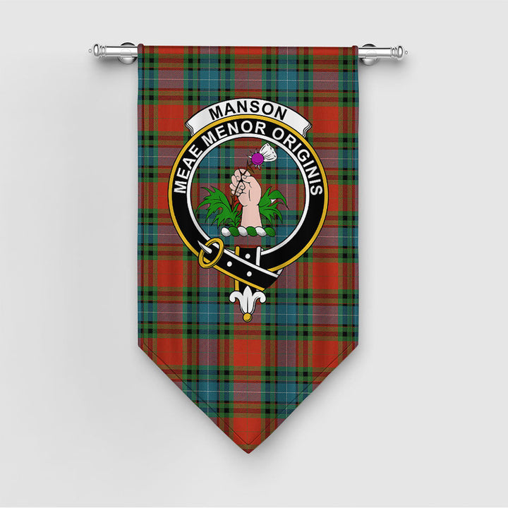 Manson Ancient Clan Badge Tartan Gonfalon