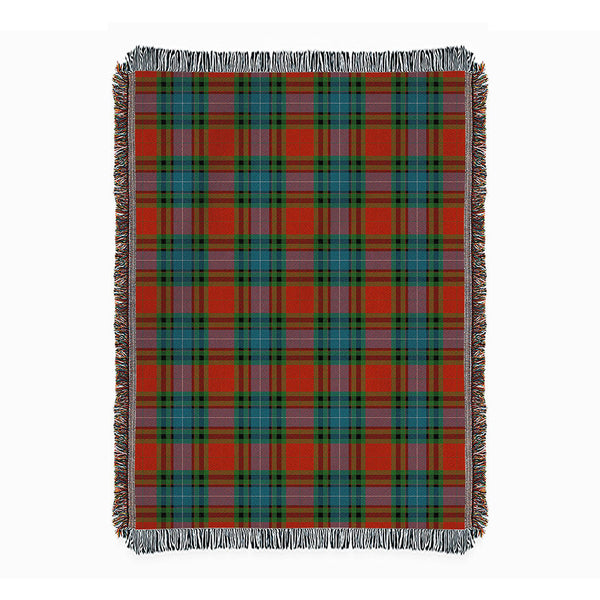 Manson Ancient Clan Badge Tartan Woven Blanket