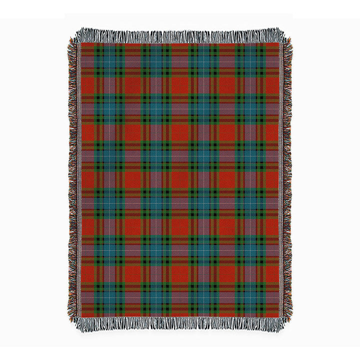 Manson Ancient Clan Badge Tartan Woven Blanket