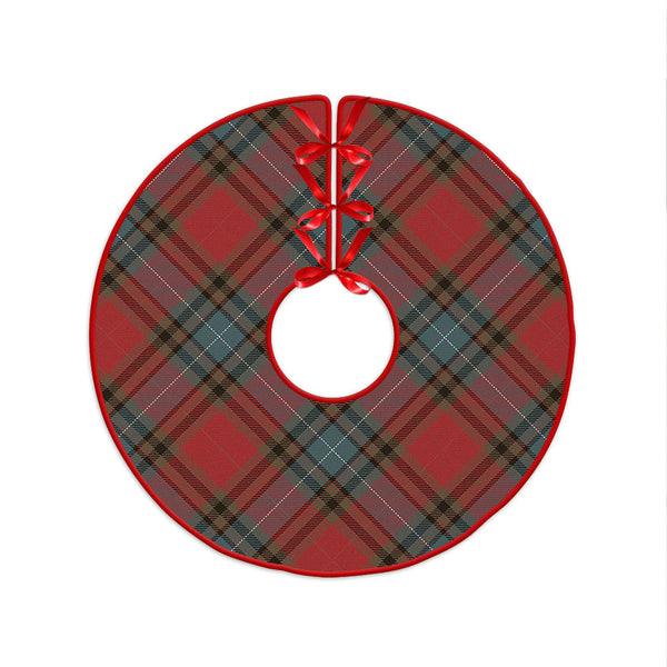 Manson Weathered Clan Badge Tartan Christmas Tree Skirt