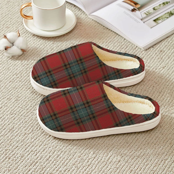Manson Weathered Clan Badge Tartan Plush Slipper