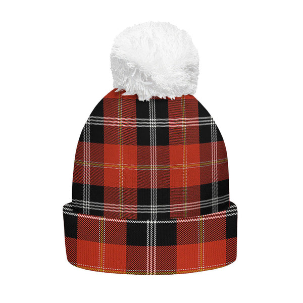 Marjoribanks Ancient Clan Badge Tartan Bobble Beanie Hat