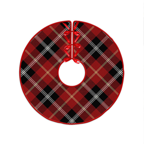 Marjoribanks Modern Clan Badge Tartan Christmas Tree Skirt