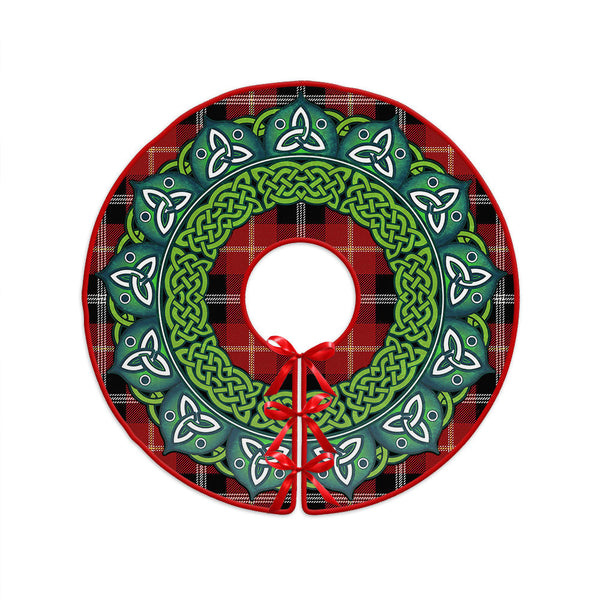 Marjoribanks Modern Clan Badge Tartan Christmas Tree Skirt Heritage Holiday Decor