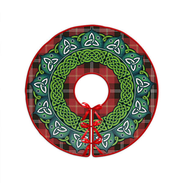 Marjoribanks Weathered Clan Badge Tartan Christmas Tree Skirt Heritage Holiday Decor