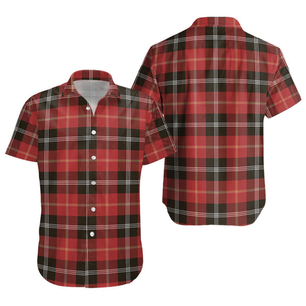 Marjoribanks Weathered Clan Badge Tartan Short Sleeve Shirt