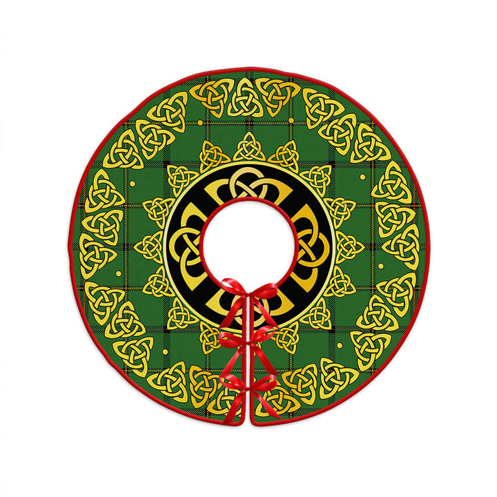 Marr Ancient Clan Badge Tartan Christmas Tree Skirt Golden Celtic Heritage