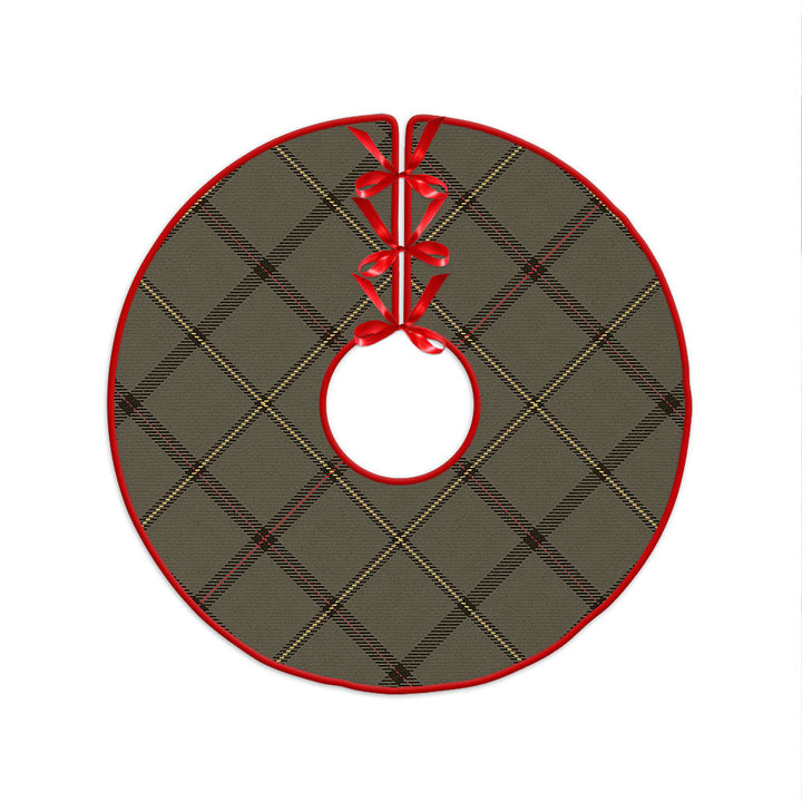 Marr Weathered Clan Badge Tartan Christmas Tree Skirt