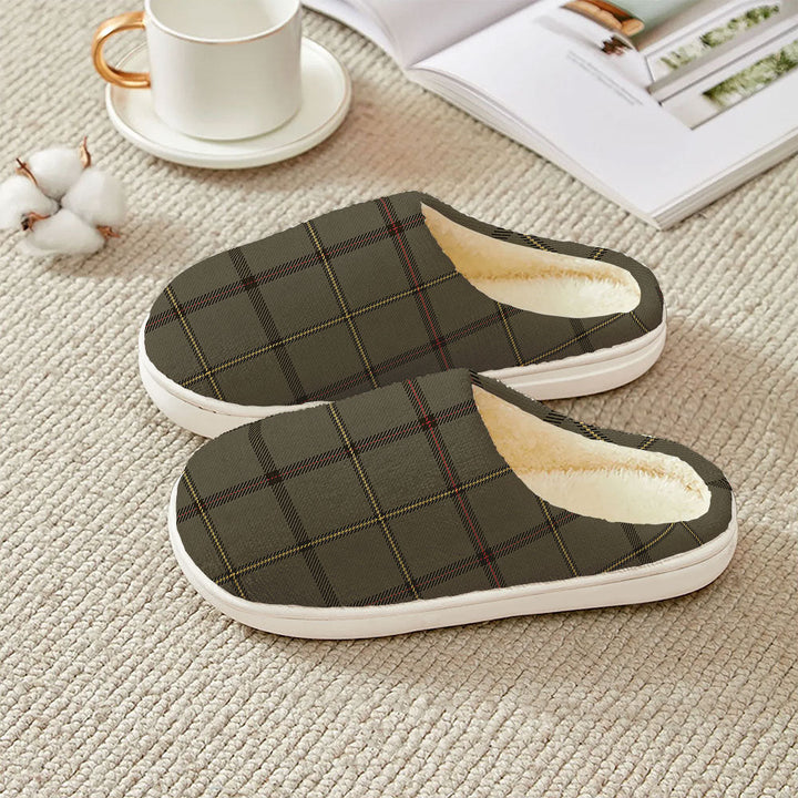 Marr Weathered Clan Badge Tartan Plush Slipper