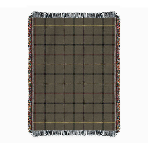 Marr Weathered Clan Badge Tartan Woven Blanket