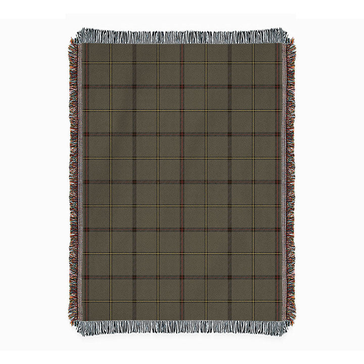 Marr Weathered Clan Badge Tartan Woven Blanket