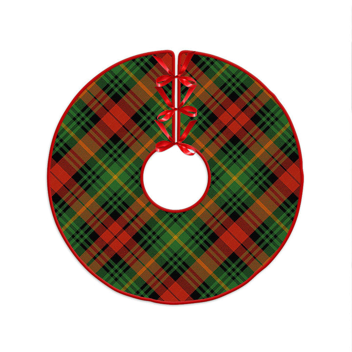 Martin Ancient Clan Badge Tartan Christmas Tree Skirt