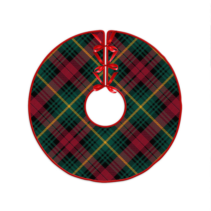 Martin Modern Clan Badge Tartan Christmas Tree Skirt