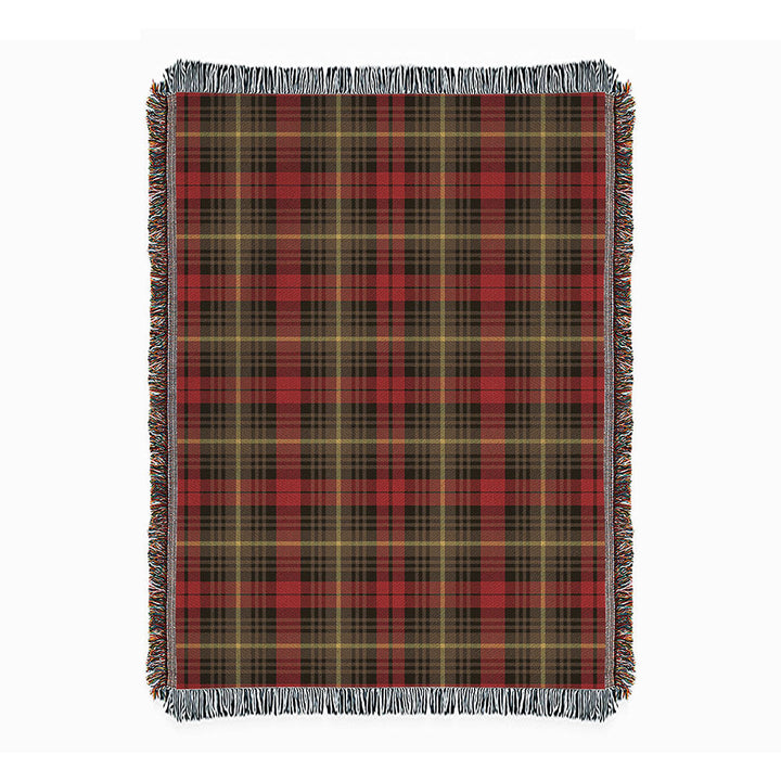 Martin Weathered Clan Badge Tartan Woven Blanket