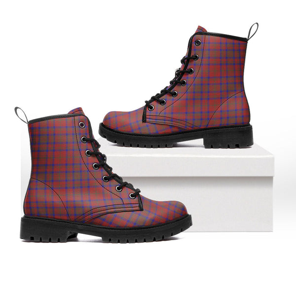 Matheson Weathered Clan Badge Tartan Leather Boots