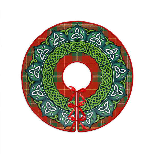 Maver Ancient Clan Badge Tartan Christmas Tree Skirt Heritage Holiday Decor