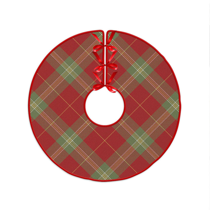 Maver Weathered Clan Badge Tartan Christmas Tree Skirt