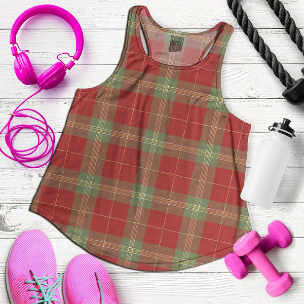 Maver Weathered Clan Badge Tartan Women Racerback Tank Top