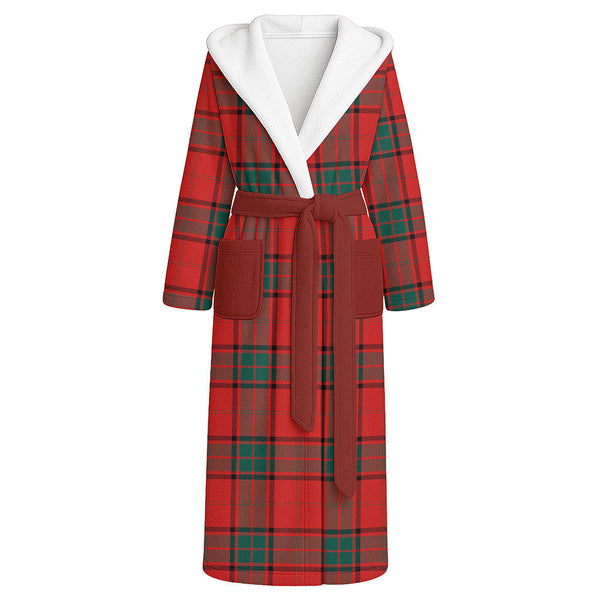 Maxwell Modern Clan Badge Tartan Flannel Hooded Bathrobe