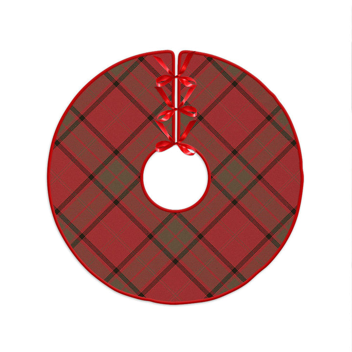Maxwell Weathered Clan Badge Tartan Christmas Tree Skirt