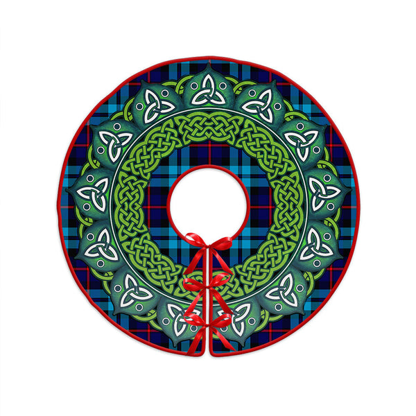 McCorquodale Clan Badge Tartan Christmas Tree Skirt Heritage Holiday Decor