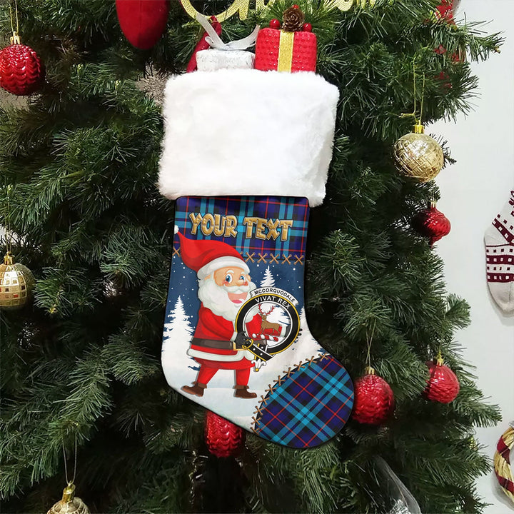 McCorquodale Clan Badge Tartan Christmas Stocking Holiday Blessings Merry Christmas Joy