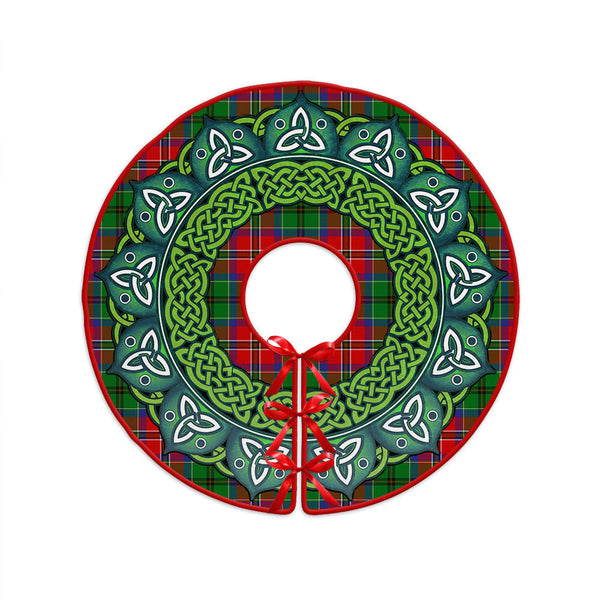 McCulloch Clan Badge Tartan Christmas Tree Skirt Heritage Holiday Decor