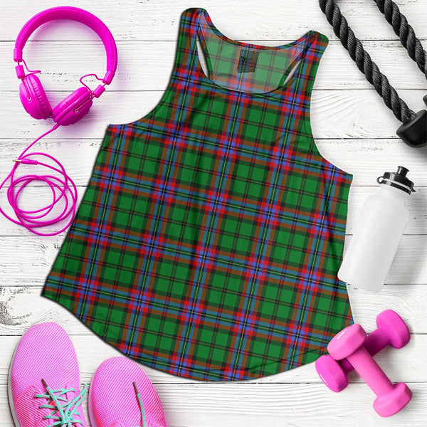 McGeachie Clan Badge Tartan Women Racerback Tank Top