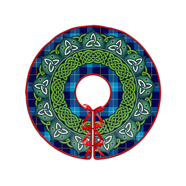 McKerrell Clan Badge Tartan Christmas Tree Skirt Heritage Holiday Decor