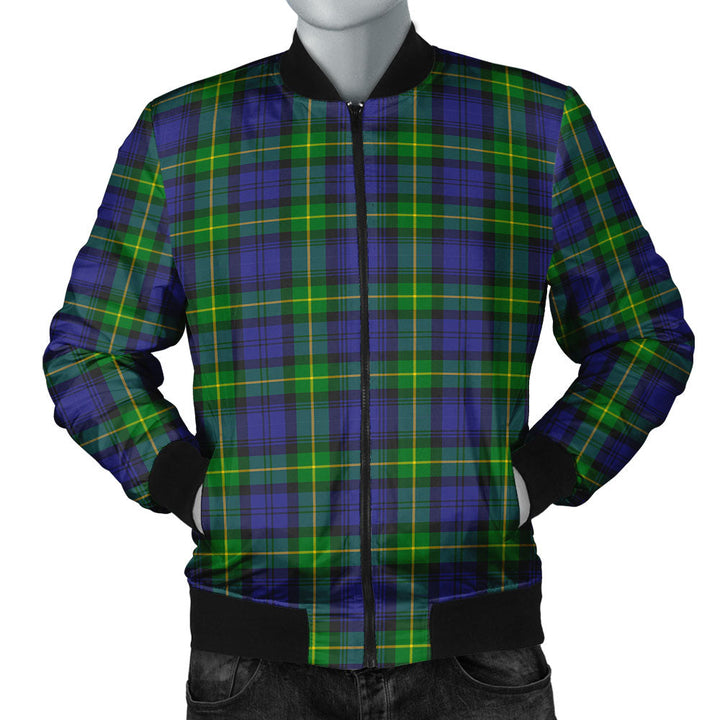 Meldrum Clan Badge Tartan Bomber Jacket