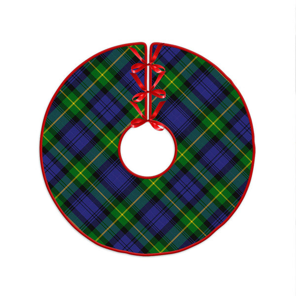 Meldrum Clan Badge Tartan Christmas Tree Skirt