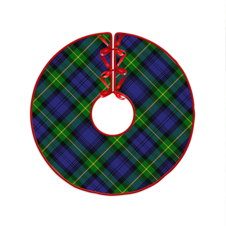 Meldrum Clan Badge Tartan Christmas Tree Skirt