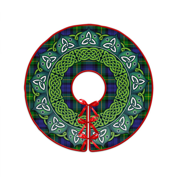 Meldrum Clan Badge Tartan Christmas Tree Skirt Heritage Holiday Decor