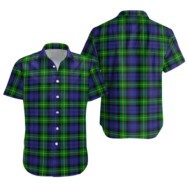 Meldrum Clan Badge Tartan Short Sleeve Shirt