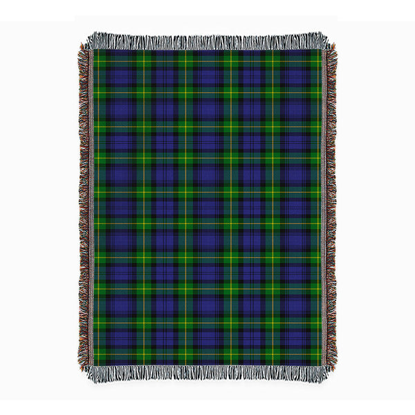 Meldrum Clan Badge Tartan Woven Blanket