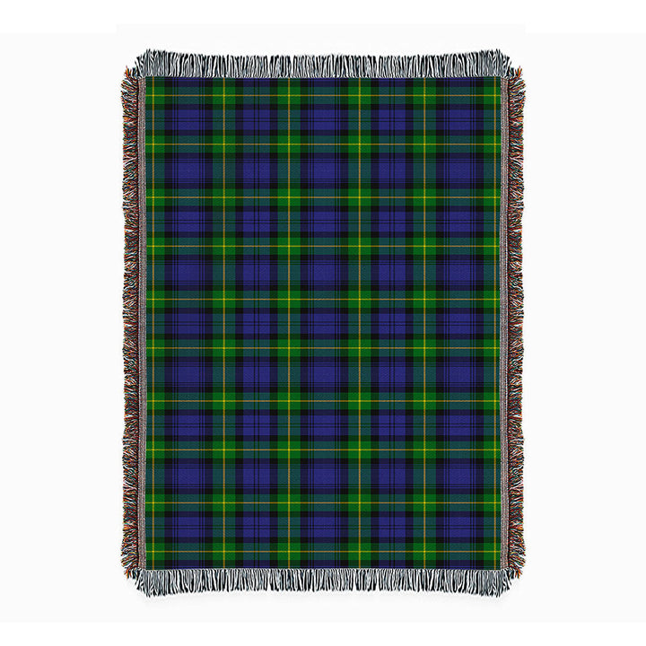 Meldrum Clan Badge Tartan Woven Blanket
