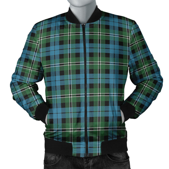 Melville Ancient Clan Badge Tartan Bomber Jacket