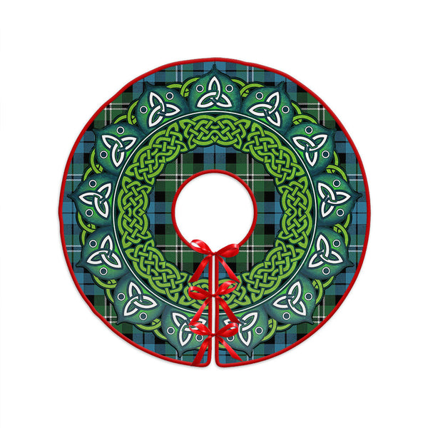 Melville Ancient Clan Badge Tartan Christmas Tree Skirt Heritage Holiday Decor