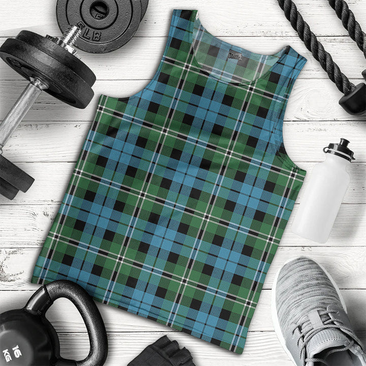 Melville Ancient Clan Badge Tartan Men Tank Top