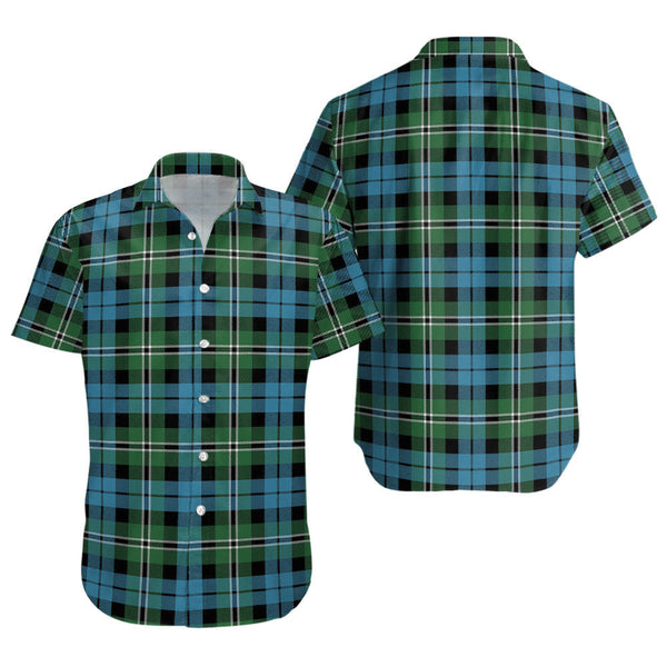 Melville Ancient Clan Badge Tartan Short Sleeve Shirt