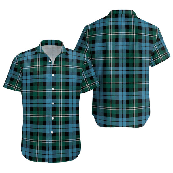 Melville Modern Clan Badge Tartan Short Sleeve Shirt