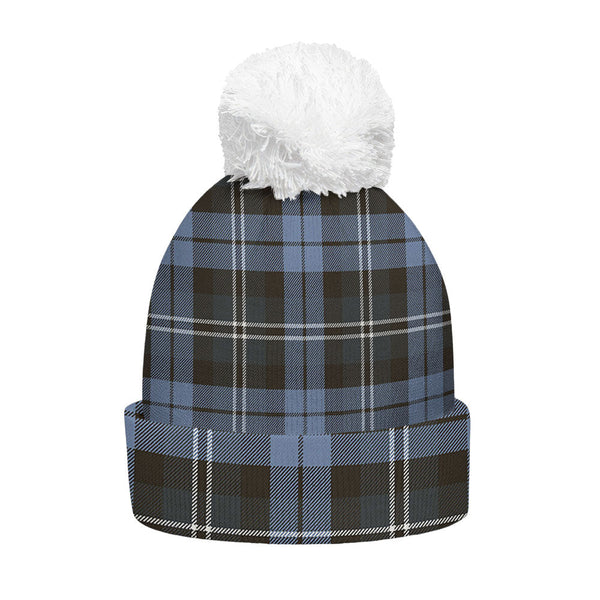 Melville Weathered Clan Badge Tartan Bobble Beanie Hat