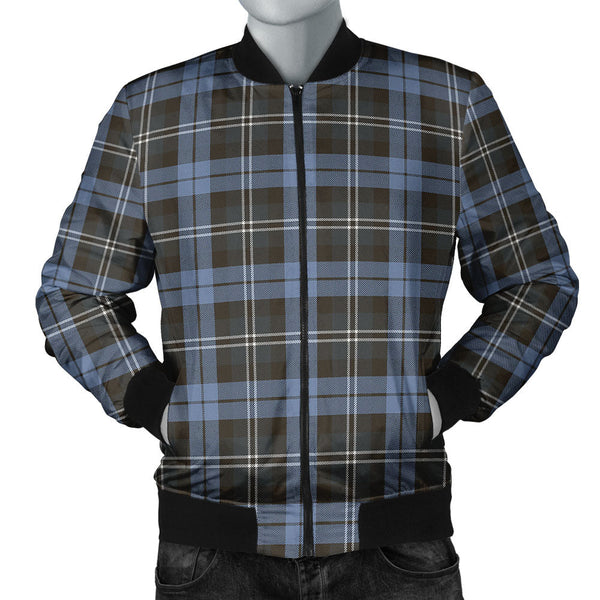 Melville Weathered Clan Badge Tartan Bomber Jacket