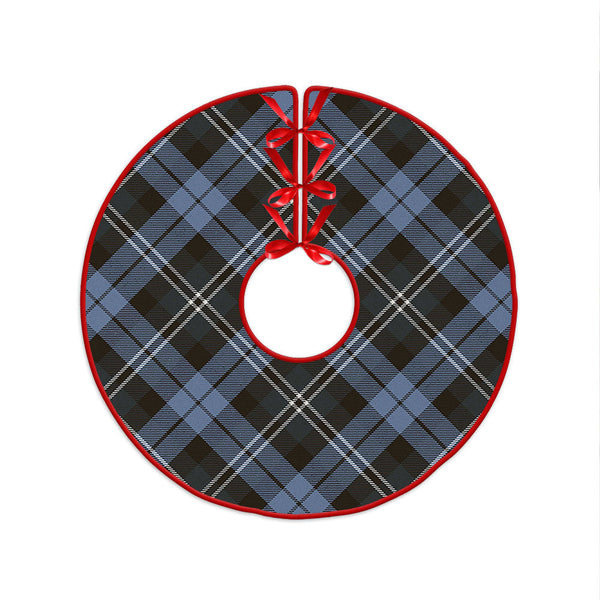Melville Weathered Clan Badge Tartan Christmas Tree Skirt
