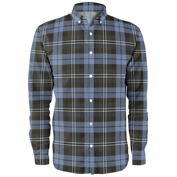Melville Weathered Clan Badge Tartan Long Sleeve Shirt