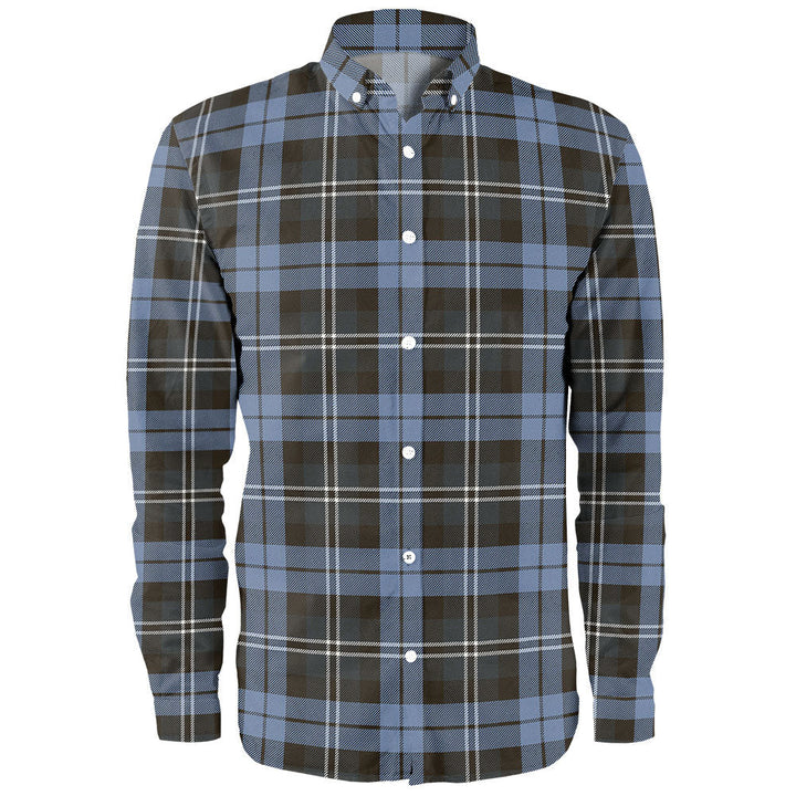 Melville Weathered Clan Badge Tartan Long Sleeve Shirt