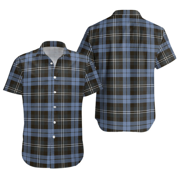 Melville Weathered Clan Badge Tartan Short Sleeve Shirt